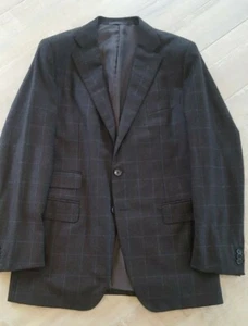 NUOVO COSTUME MOZZAFIATO RAFFAELE CARUSO ADRIANO & SONS 40 LANA DI CASHMERE FLANELLA - Foto 1 di 7