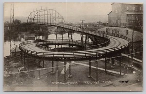 Vtg Post Card- RPPC Spiral Bridge Hastings, Minnesota-B435 - Picture 1 of 2