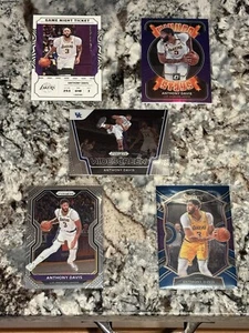 🇨🇦 2021-22 Optic Anthony Davis Winner Stays Purple Prizm #7 Lakers 5 Card Lot - Bild 1 von 3