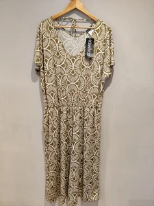 QVC Kim & Co Brasil Jersey Manga Corta Dolman Gaucho Mono Oliva 3XL Pequeño - Imagen 1 de 6