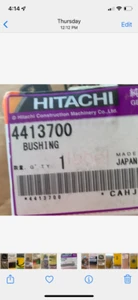 New OEM John Deere Hitachi 4413700 Bushing - Picture 1 of 2