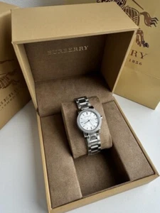 Burberry Women’s Stainless Steel White Dial 26mm Watch BU9220 - Picture 1 of 2