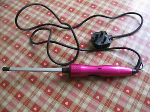 Lee Stafford Heated Styling Wand Curling Iron Pink Metal Handle - Picture 1 of 3