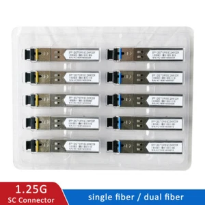 1.25G SC BiDi SFP Module WDM Switch Compatible SFP Transceiver Module 5pair - Picture 1 of 3