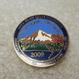 BPOE 2009 Grand Lodge Convention Portland Oregon Elks Logo Emaille Hut Pin 145. - Bild 1 von 4