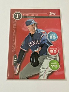 2020 Topps Baseball Topps Attax Impact Player - Corey Kluber - Texas Rangers