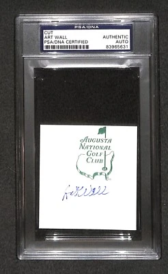 Art Wall US Army WWII "1959 Masters Winner" SIGNED Augusta National cut PSA/DNA - Image 1 of 2