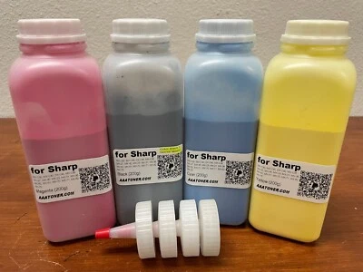 (200g x 4) Toner Refill for Sharp MX-C30, MX-C40, DX-C40, MX-C38 (REFILL ONLY) - Image 1 of 2
