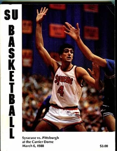Syracuse Basketball Program Rony Seikaly 1988 Pittsburgh EX 051417nonjhe - Picture 1 of 1