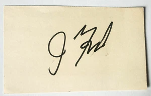 GERALD FORD 38th President of the U.S.A. Beautiful Autographed 3x5 Card - Picture 1 of 1
