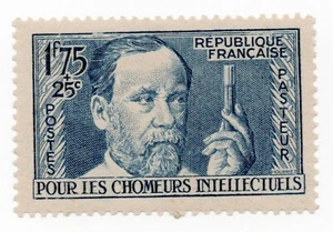 1938 - Francia - Pro intellettuali disoccupati, L. Pasteur MLH - Foto 1 di 1