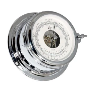 Schatz Nautical Midi Ship Barometer Thermometer Chrome 155mmx68mm - Picture 1 of 2