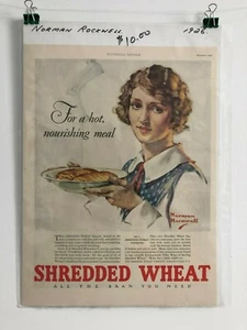 Pictorial Review Shredded Wheat Norman Rockwell - Dec 1926 bagged and boarded - Imagen 1 de 1