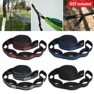 2/4/6x Hammock Strap Outdoor Camping Tree Garden Hanging Load Bearing Rope AU - Picture 1 of 26