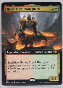 1x Hajar, Loyal Bodyguard *Extended Art* - The Brothers' War - Near Mint - Imagen 1 de 1