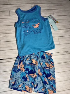 Cat & jack Blue Shark Pajama Set Size XS (4-5) - Picture 1 of 7