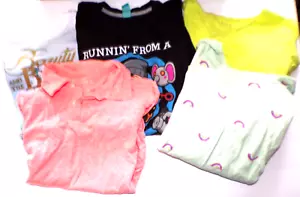 5 girl lot 7/8 Disney 10/12 Place tee& 7/8 polo O/Navy L-sleev & Lg run'n/pig R1 - Picture 1 of 5