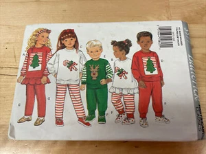 Butterick Pattern 3577 Child's Christmas Top Pants Headband, Size 2-6x, NEW - Picture 1 of 2