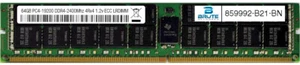 859992-B21 - HP Compatible 64GB PC4-19200 DDR4-2400Mhz 4Rx4 1.2v ECC LRDIMM - Picture 1 of 3