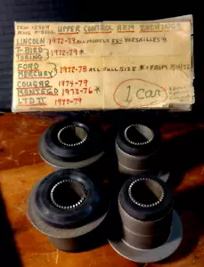 NOS VINTAGE UPPER CONTROL ARM BUSHINGS FORD-MERCURY FULL SIZE 1972-79 K8202 - Picture 1 of 2