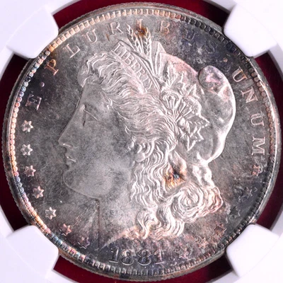 NGC MS-66+ CAC! Dólar Morgan 1881-S Foto 1 de 3