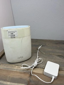 White Orbi RBR50 Satellite Home Mesh WiFi Tri-band Router Netgear FREE SHIPPING - Picture 1 of 4