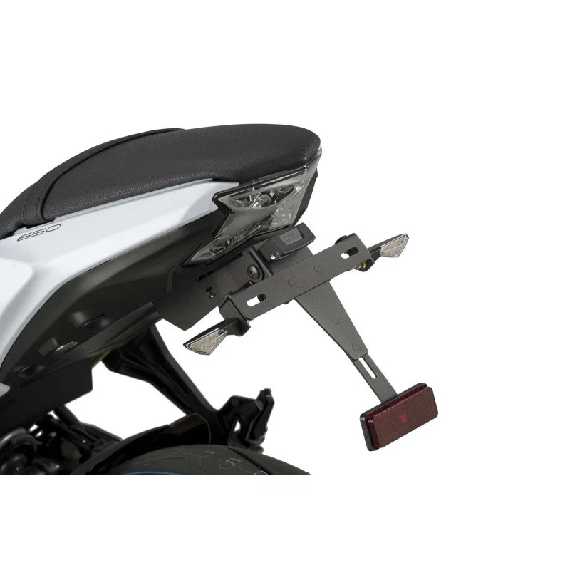 SUPPORT DE PLAQUE D'IMMATRICULATION PUIG POUR KAWASAKI NINJA 650 17-19 NOIR-OFFR - Photo 1/1
