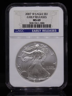 2007-W American Eagle NGC MS69 - Image 1 of 4