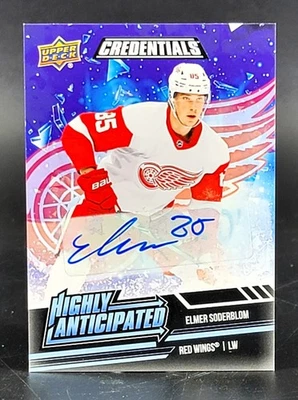 2022-23 Upper Deck Credentials Highly Anticipated Autos #HA-11 Elmer Soderblom - Image 1 of 2