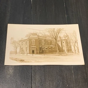Real Photo Postcard Toledo School Buildings Toledo Iowa 1910 - Picture 1 of 2