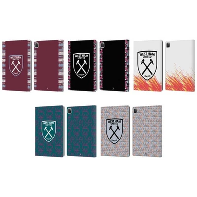 OFFICIAL WEST HAM UNITED FC 2022/23 CREST KIT LEATHER BOOK CASE FOR APPLE iPAD - Image 1 of 4