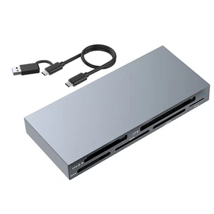 6-IN-1 Multi USB 3.2 Gen2 10Gbps CFexpress Type B/CF/MS/XD/SD/TF Card Reader New - Afbeelding 1 van 12