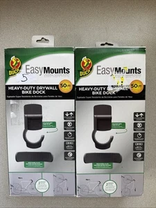 Lot Of 2 Duck Easy Mounts Heavy Duty Dry Wall Bike Dock Rack Hanging 50 lbs - Picture 1 of 5