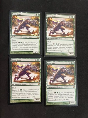 Boon Satyr x4 [Theros] Magic MTG Cards LP - Image 1 of 2