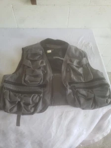 Simms Gray XL Mesh Fishing Vest Made In USA - Picture 1 of 6