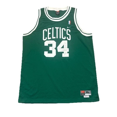Camiseta de baloncesto verde vintage de los Boston Celtics XL Paul Pierce Nike para hombre Foto 1 de 4