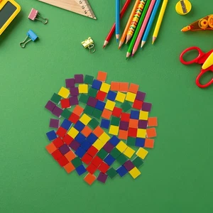 100 Pcs Colored Building Blocks Work Cubes Math Manipulatives - Picture 1 of 12