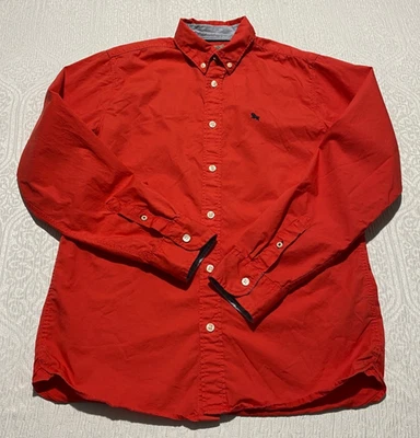 Camisa LOGG H M roja con botones manga larga niños talla 14 Foto 1 de 4