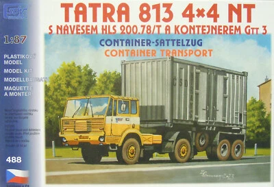 Container semitrailer Tatra 813 NT 4x4 with trailer, 1:87, SDV, plastic, new - Image 1 of 2