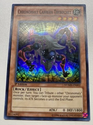 Yugioh Chronomaly Cabrera Trebuchet Super Rare 1st Edition NUMH-EN002 HP - Image 1 of 4