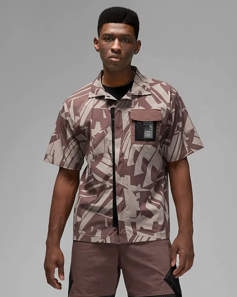 Nike Air Jordan PSG Paris Saint Germain Top DM3108-218 Woven Brown Size XL