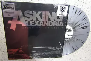ASKING ALEXANDRIA-STAND UP AND SCREAM,SILVER BLACK SPLATTER COLOR VINYL LP ALBUM - Foto 1 di 9
