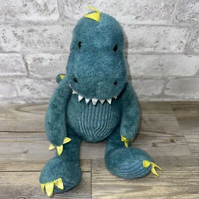 Bunnies by the Bay Dax Dinosaurio Verde Teal Azul Peluche Pana Difusa Lovey 4223 Foto 1 de 4