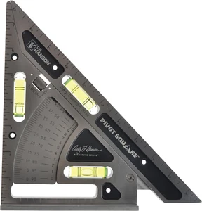 Pivot Speed Square Triangle Layout Tool Roof Frame Builder Angle Level Finder - Picture 1 of 4