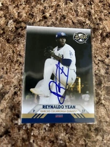 Juego de equipo Rancho Cucamonga Quakes firmado por Reynaldo Yean 2024 Auto Dodgers # 31 - Imagen 1 de 1
