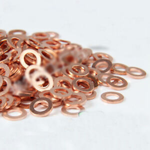 M3 M4 M5 M6 M7 Copper Gasket Thickness 2mm Washers Gaskets