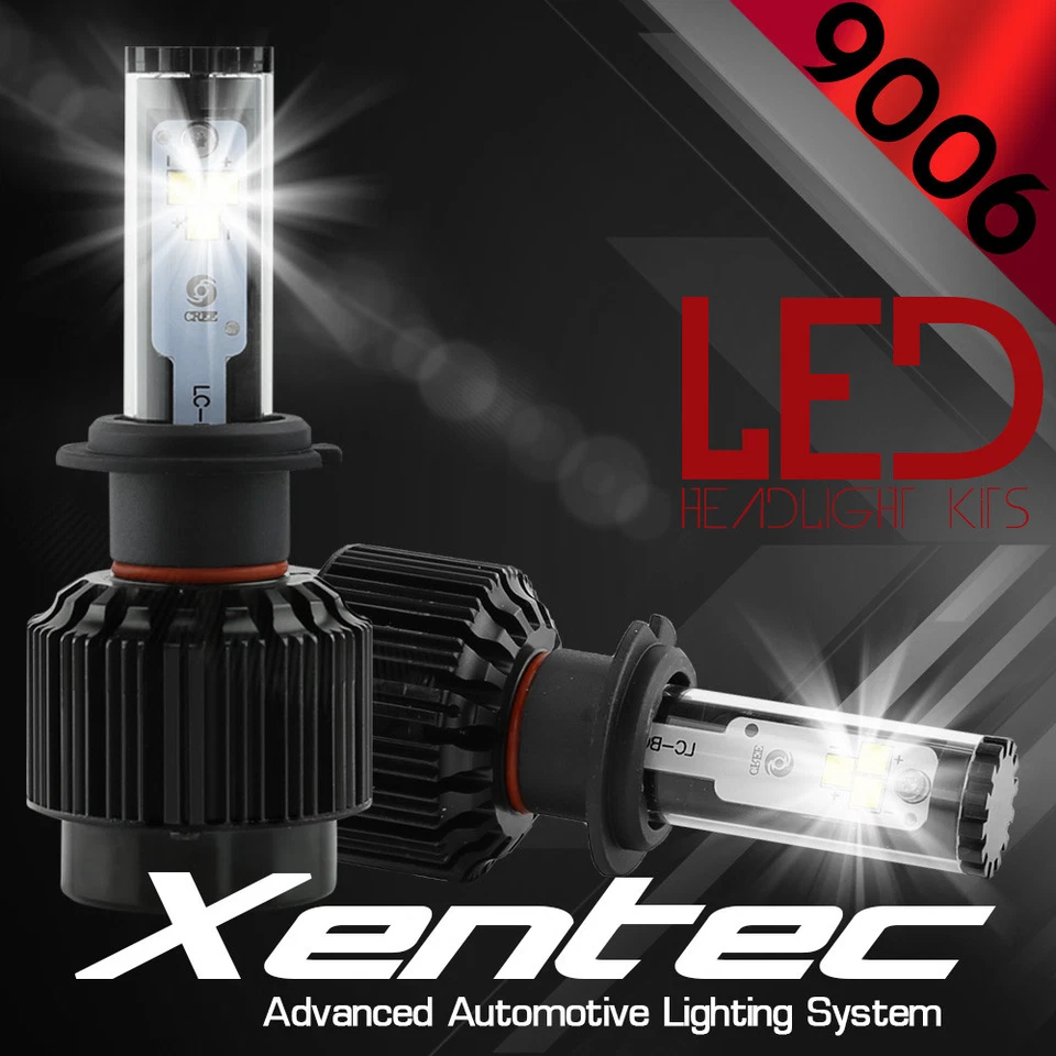 XENTEC LED HID Headlight kit 388W 38800LM 9006 6000K for 1993-1998 Toyota Supra - Image 1 of 4