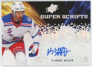 NHL 2021-22 Upper Deck SPX Hockey Super Scripts K'Andre Miller SS-KM [voiture]