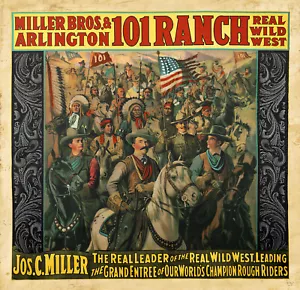 MILLER BROTHERS 101 RANCH WILD WEST SHOW WERBEPLAKAT - Bild 1 von 1