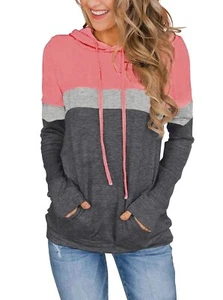 Womens Tops Ladies Shirts Trendy Casual Tunic Long Sleeve Hoodies Pullover Sw... - Picture 1 of 4